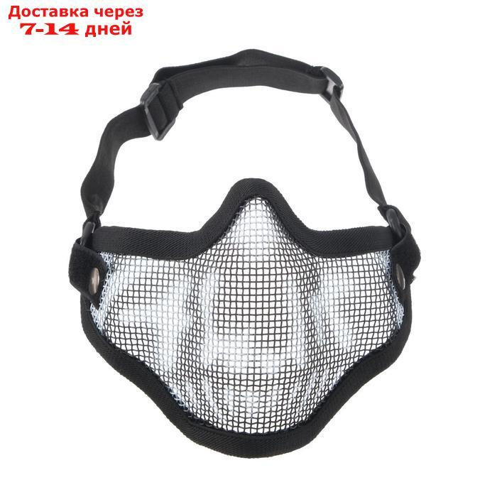 Очки-маска для езды на мототехнике, армированная, цвет черный - фото 2 - id-p226967447