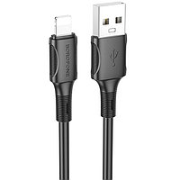 USB кабель Borofone BX80 Succeed Lighting, длина 1 метр Черный