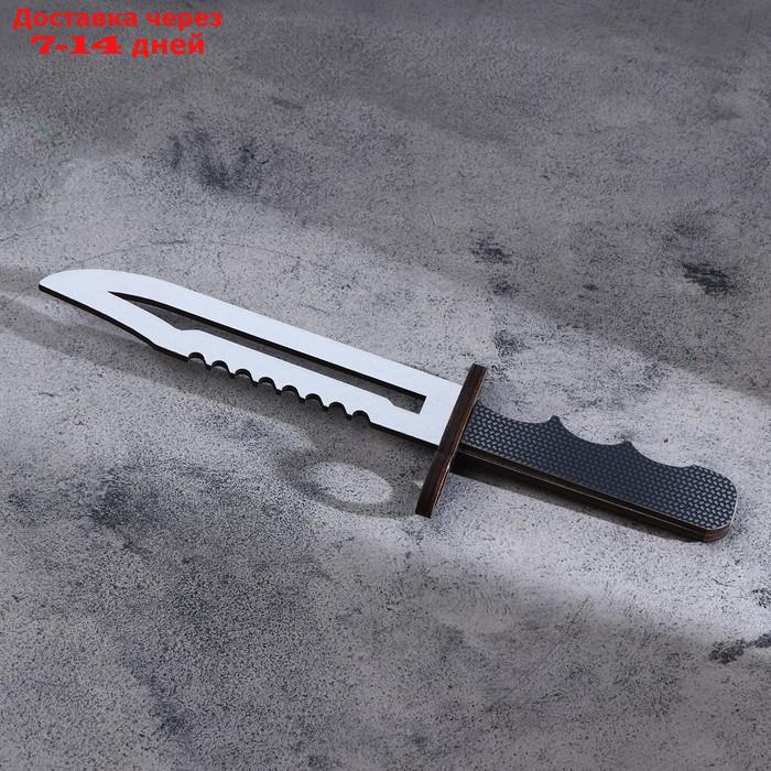 Сувенир деревянный "Штык нож", серое лезвие - фото 1 - id-p226967566