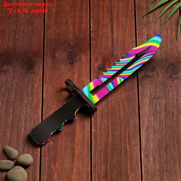Сувенир деревянный "Штык нож", радужное лезвие - фото 1 - id-p226967567