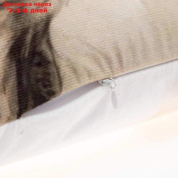 Чехол на подушку Этель "Совы" 40 х 40 см, велюр - фото 4 - id-p226951391