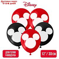 Воздушные шары "Mickey", Микки Маус, 12 дюйм (набор 5 шт)