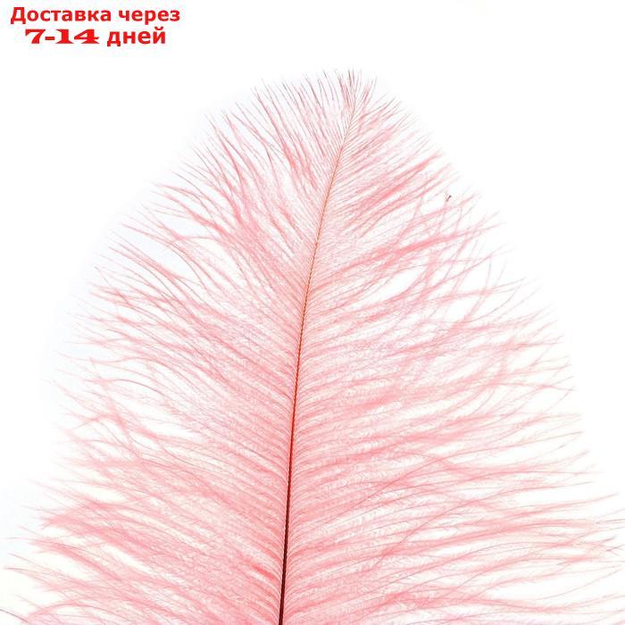 Перо для декора, длина от 45 до 50 см, цвет розовый - фото 2 - id-p226958256