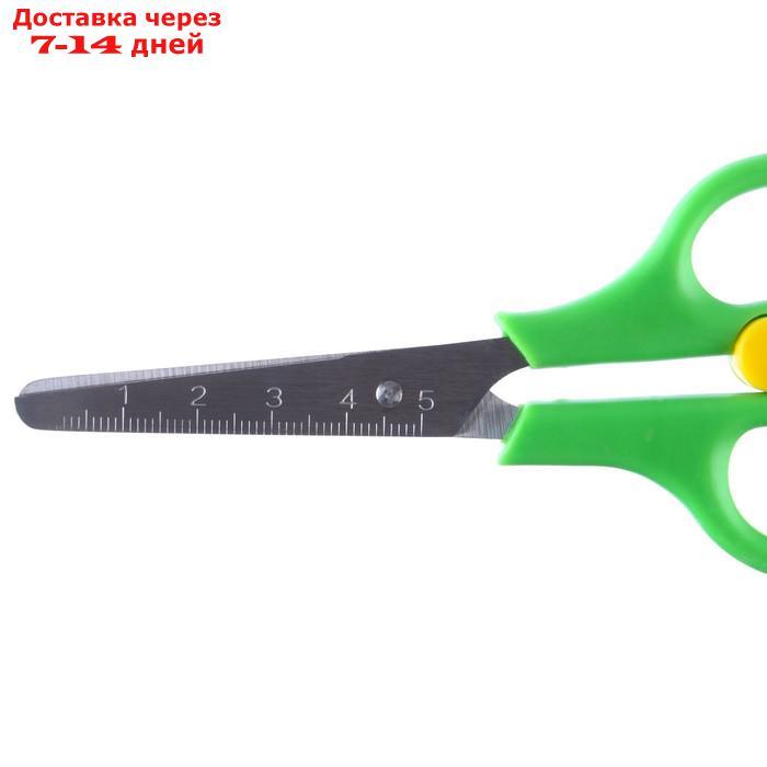 Ножницы детские 13 см, безопасные, пластиковые ручки с фиксатором, МИКС - фото 3 - id-p226985069
