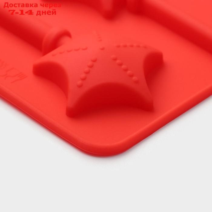 Форма для леденцов Доляна "Звездочёт", 9,5×24×1 см, 6 ячеек, цвет МИКС - фото 4 - id-p226955387