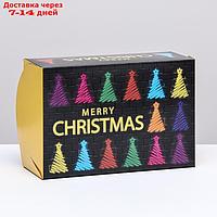 Упаковка без окна "Merry Christmas", 25 х 17 х 10 см, 1 шт.