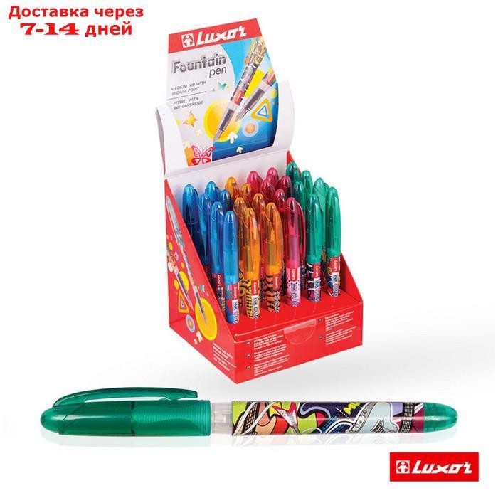 Ручка перьевая Luxor "Ink Glide", 1 картридж, корпус микс, цена за 1 шт - фото 2 - id-p226953321