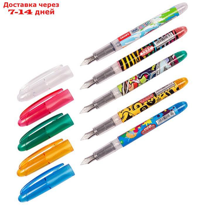 Ручка перьевая Luxor "Ink Glide", 1 картридж, корпус микс, цена за 1 шт - фото 3 - id-p226953321