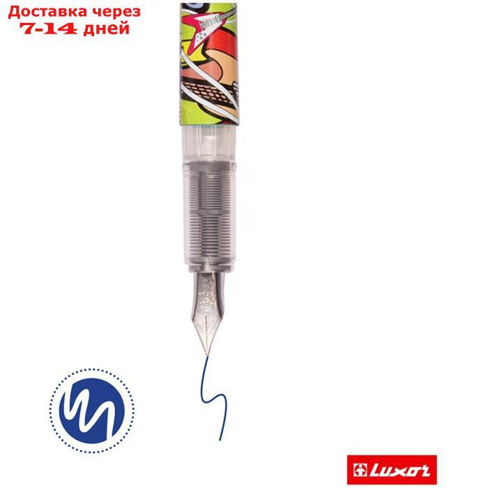 Ручка перьевая Luxor "Ink Glide", 1 картридж, корпус микс, цена за 1 шт - фото 5 - id-p226953321
