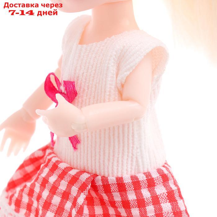 Кукла малышка шарнирная "Милана" с питомцем и аксессуарами - фото 4 - id-p226965479