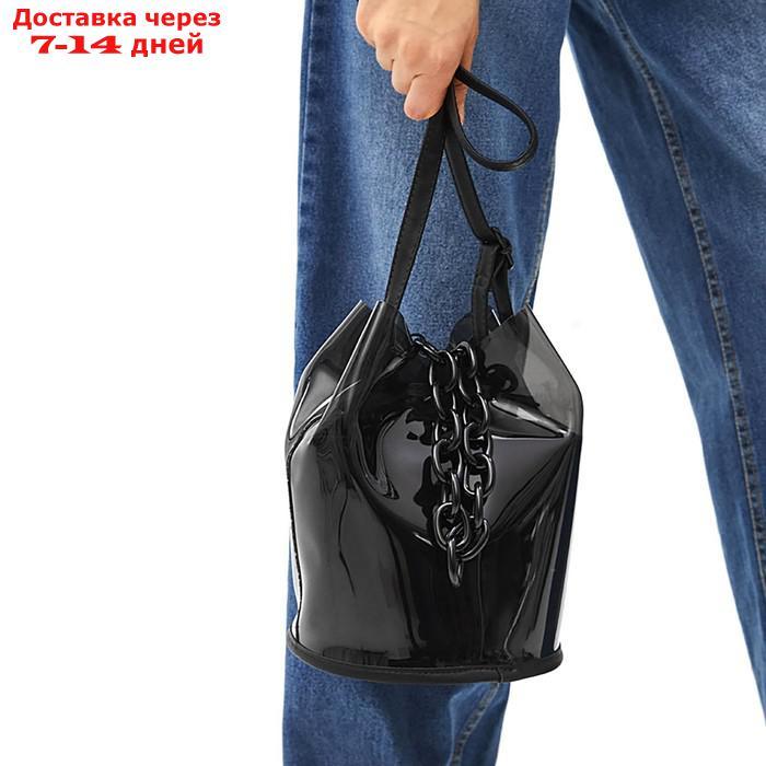 Пластиковая цепочка для сумки, 15 × 21 мм, 120 см, цвет серебряный - фото 3 - id-p226955764