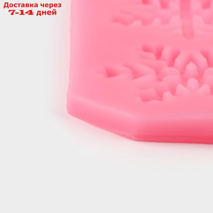 Молд "Снежинки", 17,5×6,8×0,5 см, цвет МИКС - фото 4 - id-p226965554
