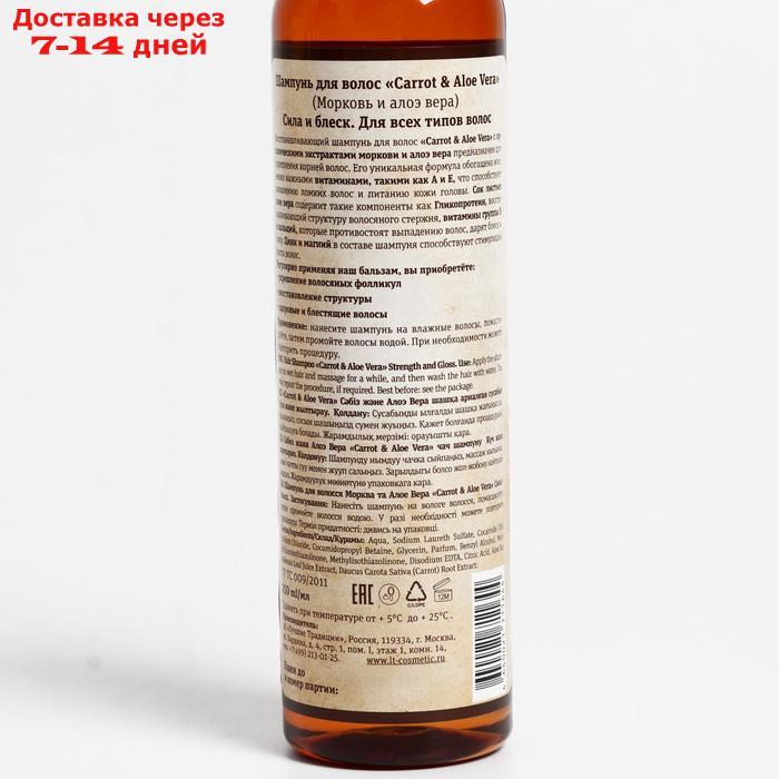 Подарочный набор Carrot & Aloe Vera: шампунь, 250 мл + бальзам для волос, 250 мл - фото 5 - id-p226959980