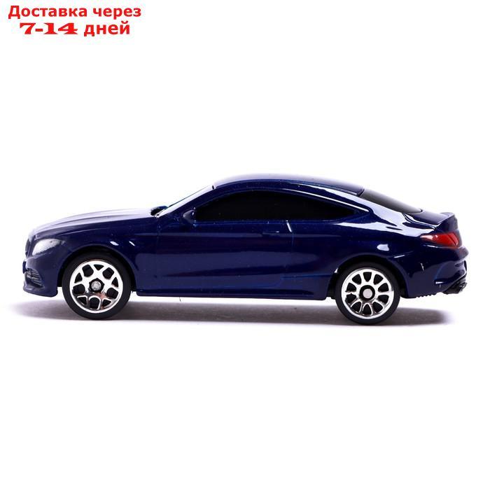 Машина металлическая MERCEDES-AMG C63 S COUPE, 1:64, цвет синий - фото 2 - id-p226980252