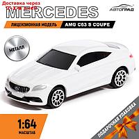Машина металлическая MERCEDES-AMG C63 S COUPE, 1:64, цвет белый