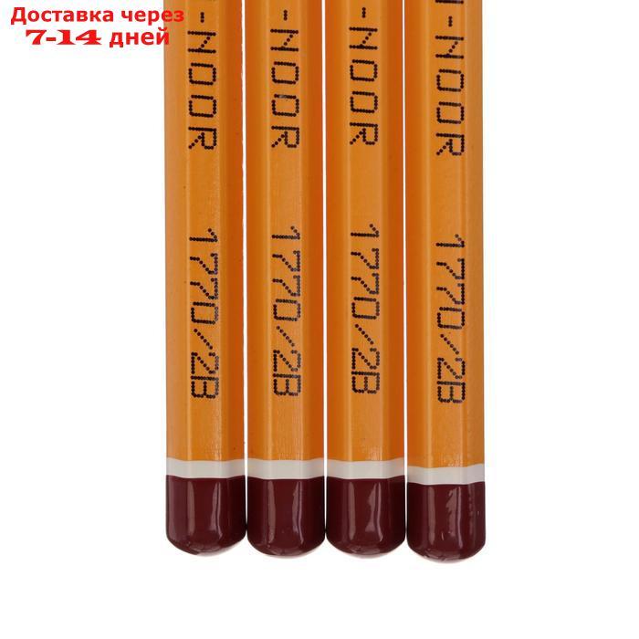 Набор 4шт карандаш ч/г K-I-N 1770 2B BLACK SUN, б/ласт (4157781) - фото 2 - id-p226980305