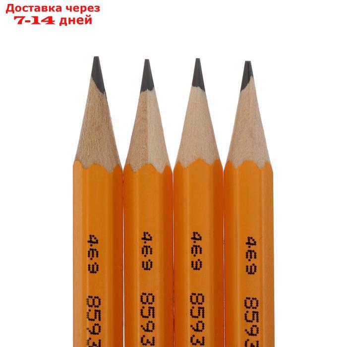 Набор 4шт карандаш ч/г K-I-N 1770 2B BLACK SUN, б/ласт (4157781) - фото 3 - id-p226980305