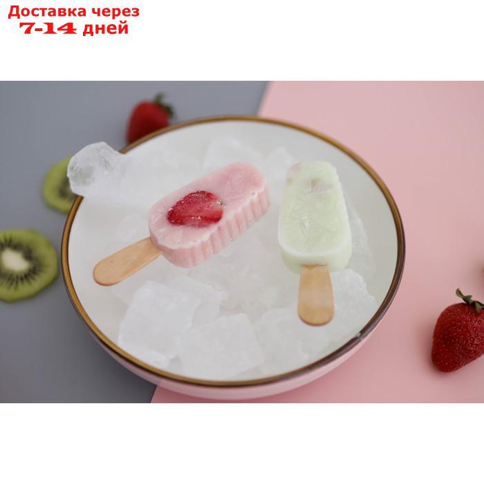 Форма для мороженого Доляна "Эскимо в глазури", 19,5×11×2,5 см, 4 ячейки, цвет МИКС - фото 9 - id-p226973250