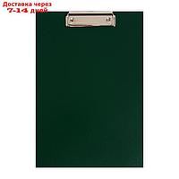 Планшет с зажимом А4, 2 мм, Calligrata прочный, картон/бумвинил, зеленый