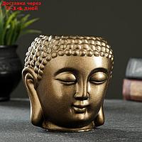 Фигурное кашпо "Будда" бронза 11см