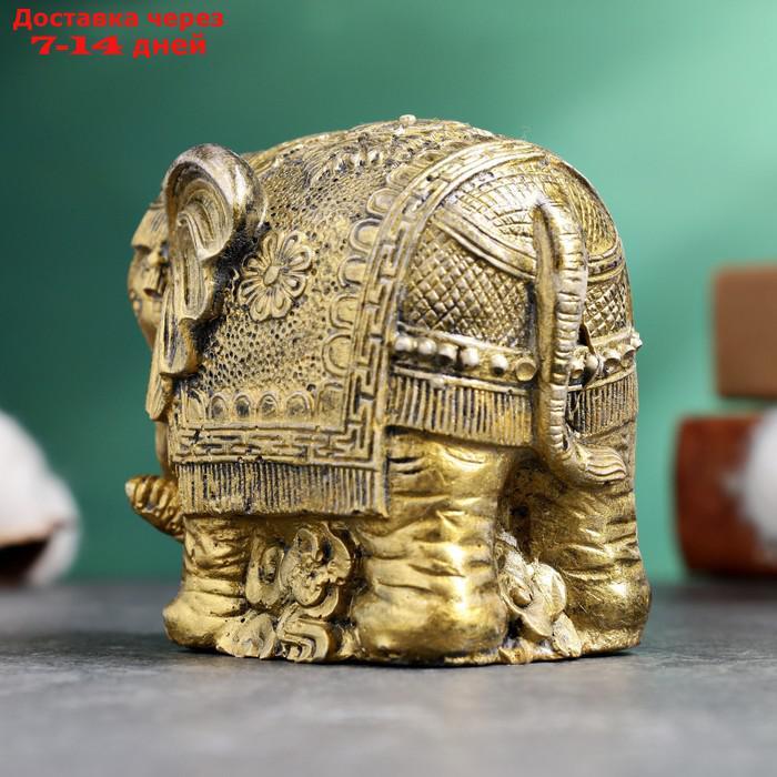 Фигура "Индийский слон" старое золото, 12х8х6см - фото 5 - id-p226978816