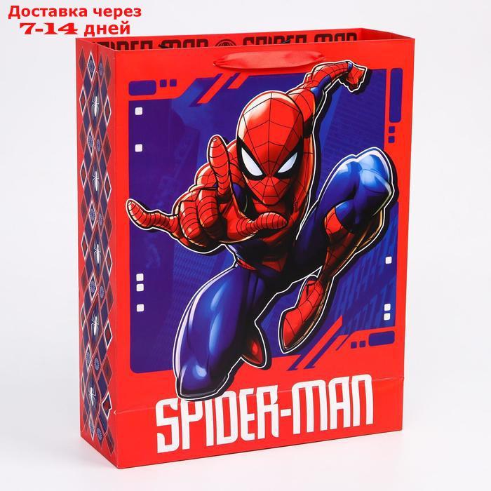 Пакет ламинат вертикальный "Spider-Man", Человек-паук, 31х40х11 см - фото 2 - id-p226956974