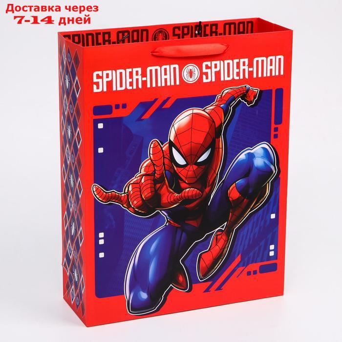Пакет ламинат вертикальный "Spider-Man", Человек-паук, 31х40х11 см - фото 3 - id-p226956974