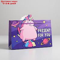 Пакет подарочный Present for you, 30 × 23 × 10 см