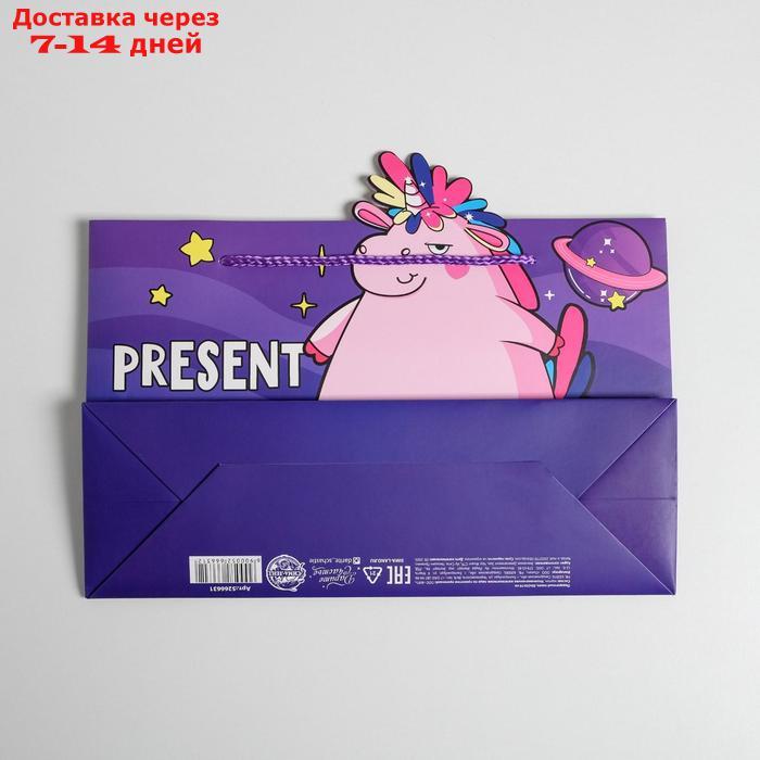Пакет подарочный Present for you, 30 × 23 × 10 см - фото 4 - id-p226965806
