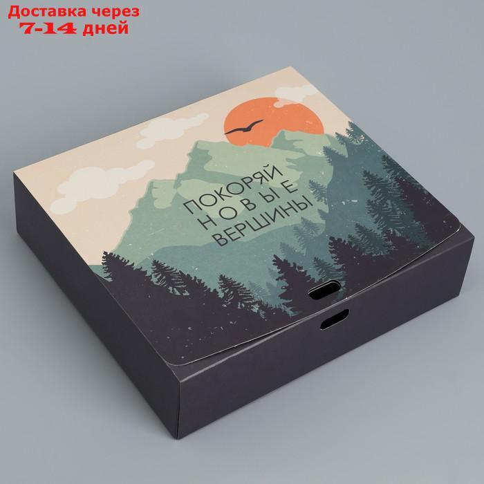 Коробка складная двухсторонняя "Путешествие", 20 × 18 × 5 см - фото 2 - id-p226969690