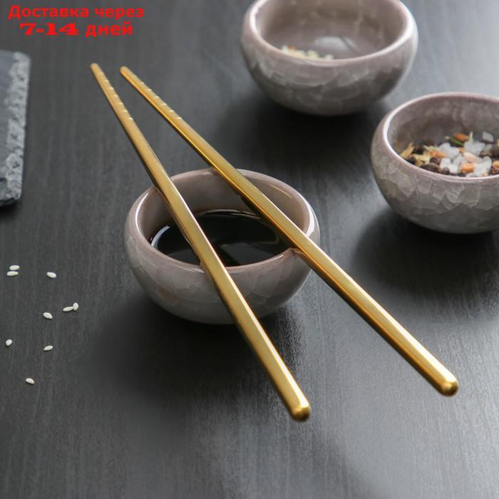 Палочки для суши Bacchette, 21 см, цвет золото - фото 2 - id-p226985358
