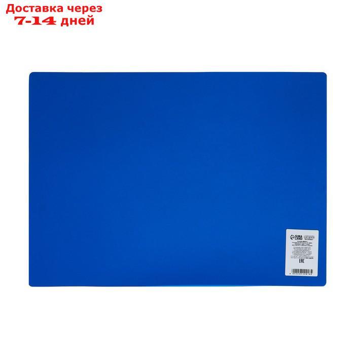 Накладка на стол пластиковая, А3, 460 х 330 мм, 500 мкм, прозрачная, цвет темно-синий (подходит для ОФИСА) - фото 6 - id-p226984276