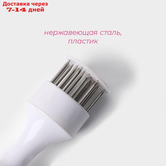 Тендерайзер для мяса Доляна "Гриль", 12 см, цвет белый - фото 2 - id-p226956064