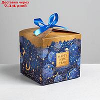Складная коробка "Новогоднее волшебство", 12 × 12 × 12 см