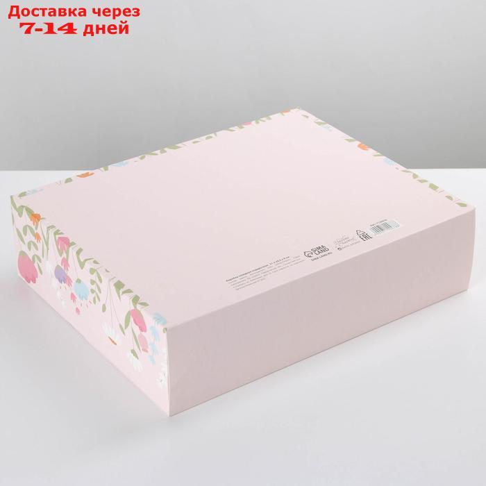 Коробка складная подарочная "8 марта, Girl", 31 × 24,5 × 9 см - фото 3 - id-p226961891