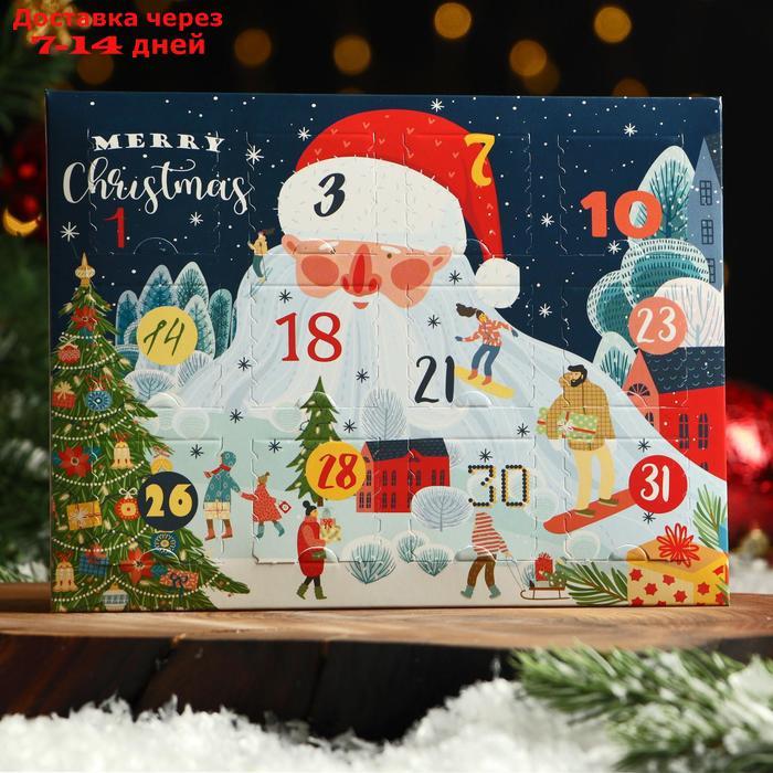 Адвент календарь с шоколадом " Поздравление Деда мороза", 12х5 г - фото 1 - id-p226964747