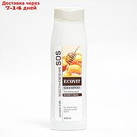 Шампунь для волос ECOandVIT SOS "Питательный, Яичный с медом", 400 мл