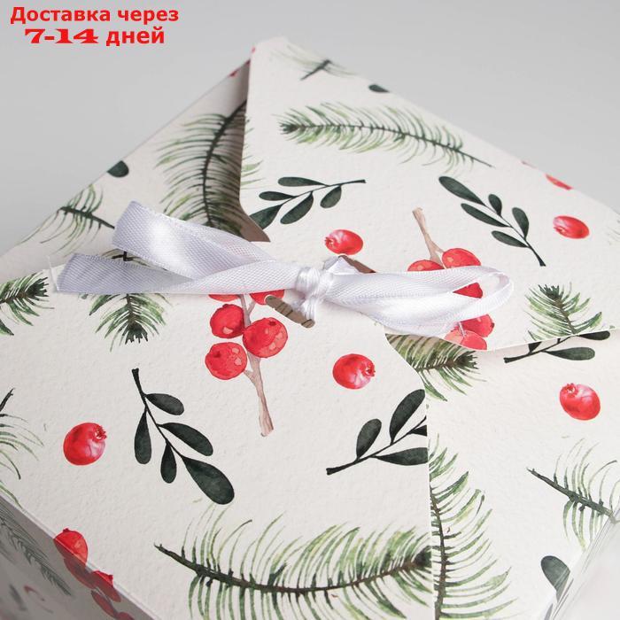 Коробка складная "Новогодняя", 18 × 18 × 18 см - фото 4 - id-p226956153