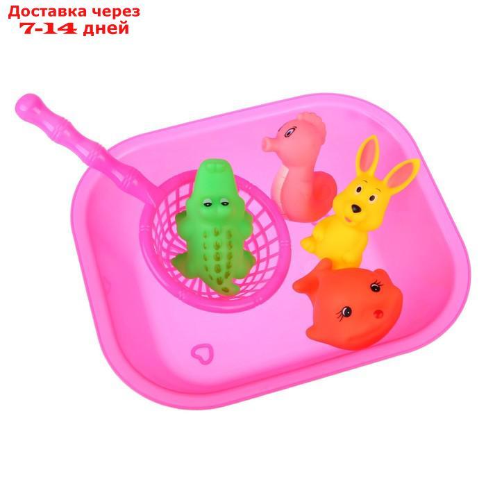 Набор резиновых игрушек для игры в ванной "Морские забавы", 6 предметов, цвета МИКС - фото 7 - id-p226964820