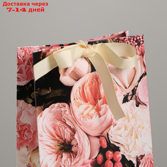 Пакет подарочный с лентой "Для тебя", 13 × 23 × 7 см - фото 3 - id-p226968208