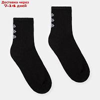 Носки женские "Снежинки" MINAKU цвет чёрный, размер 38-39