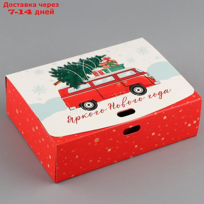 Коробка складная двухсторонняя "Новогодние истории", 16.5 × 12.5 × 5 см - фото 4 - id-p226956164