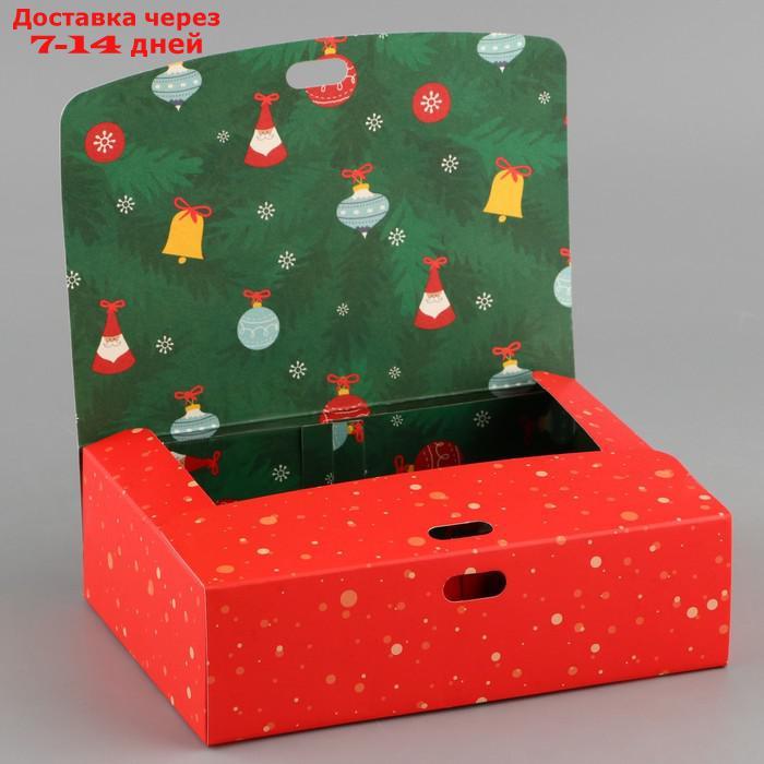 Коробка складная двухсторонняя "Новогодние истории", 16.5 × 12.5 × 5 см - фото 6 - id-p226956164
