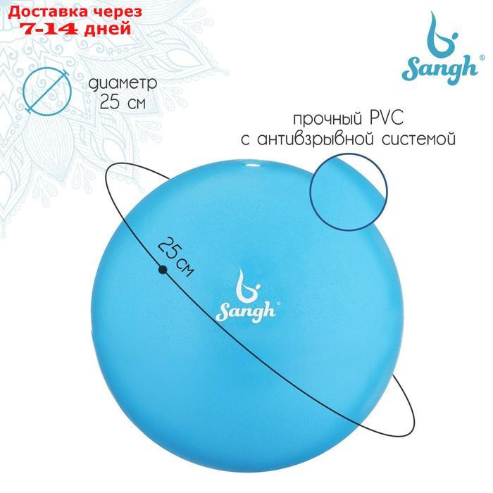 Мяч для йоги, 25 см, 100 г, цвет синий - фото 1 - id-p226959280