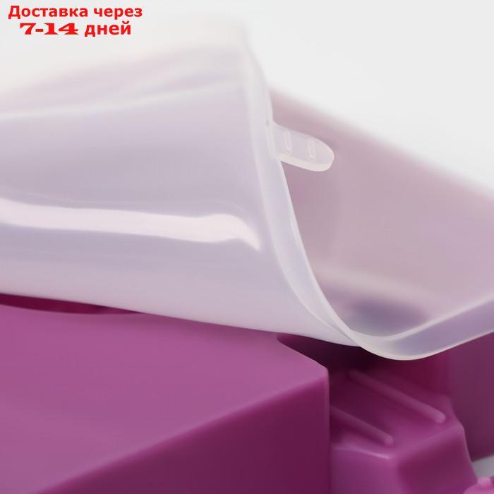 Форма для мороженого "Позитив", 2 ячейки, 19,5×11×2,5 см, с крышкой и палочками, 50 шт, цвет МИКС - фото 5 - id-p226977503