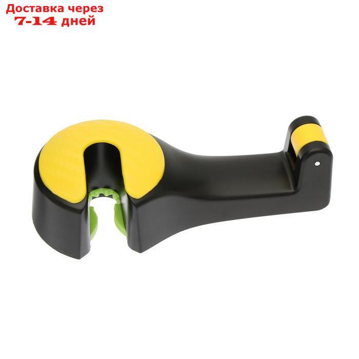 Вешалка-крючок на подголовник с держателем телефона, желто-черный - фото 2 - id-p226959340