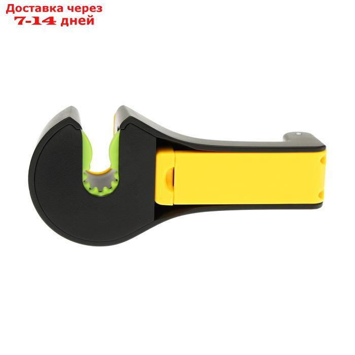 Вешалка-крючок на подголовник с держателем телефона, желто-черный - фото 4 - id-p226959340