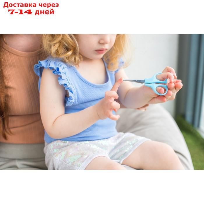 Детский маникюрный набор (ножницы, книпсер, пилка), цвет голубой - фото 8 - id-p226970632