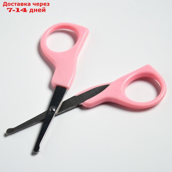 Детский маникюрный набор (ножницы, книпсер, пилка), цвет розовый - фото 4 - id-p226970633