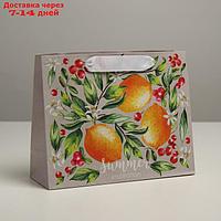 Пакет крафтовый подарочный "Лето", 22 × 17,5 × 8 см